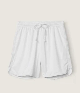 Victoria’s Secret Pink Damen-Shorts Größe XXL 6” Mesh Dad weiß neu - Bild 1 von 5