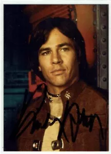 Battlestar Galactica Deluxe Dart 1996 Autogrammkarte Richard Hatch Apollo Auto - Bild 1 von 2
