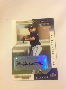 Brian Mallette 2003 Donruss Team Heroes Autographs #284 Auto Brewers 