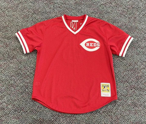 Mitchell And Ness Cincinnati Reds Johnny Bench Jersey Size Large MLB Baseball 83 Cover