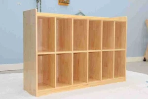 SKY BLUE HOME Child School Bag Storage 12 Cube Shelf for Kindergarten Setting - Picture 1 of 1