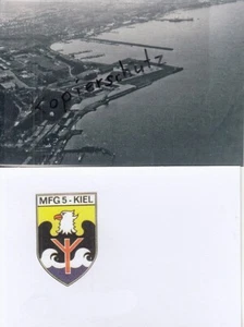 Marinefliegergeschwader MFG 5 , Kiel-Holtenau, Bundesmarine ,Foto mit Wappen - Bild 1 von 1