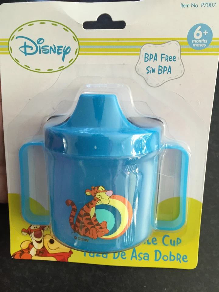 New Disney Tigger Blue Twin Handle Plastic Sippy Drink Trainer Cup 6+ Months - image 1 of 1