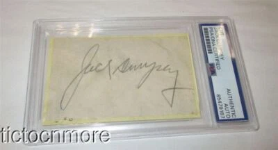 ORIGINAL BOXER JACK DEMPSEY AUTOGRAPH SIGNATURE PSA DNA AUTHENTICATED BOXING - Image 1 of 4