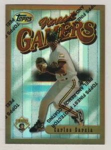 1996 Topps Finest Bronze Refractor #187 Carlos Garcia Pittsburgh Pirates BV$5 - Picture 1 of 1