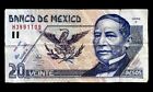 1994 Mexico Paper Money 20 Pesos Juarez Banknotes World Currency Cash Circulated