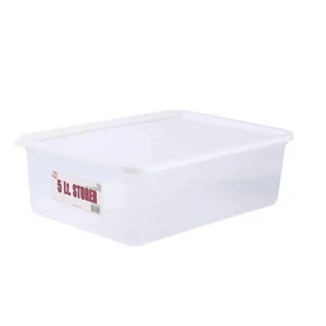 12X 5Litre Storage Container Food Plastic Tub Boxes Restaurant BULK Tidy Lock - Picture 1 of 2