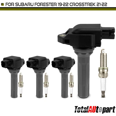 4 катушки зажигания и 4 свечи зажигания Iridium и платина для Subaru Forester 2,5 л - Изображение 1 из 4