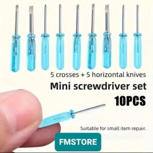 SET MINI CACCIAVITI DI PRECISIONE 10 Pz KIT RIPARAZIONE SMARTPHONE TABLET - Foto 1 di 5