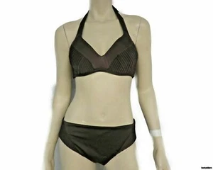 La Perla 2-Piece Bikini Swimsuit Halter Neck Color: Brown Size 12 800599 - 14 - Picture 1 of 5