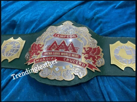 2mm ZINC AAA lUCHA LIBRE WORLD WIDE MUNDIAL CRUCERO WRESTLING CHAMPIONSHIP BELT Cover