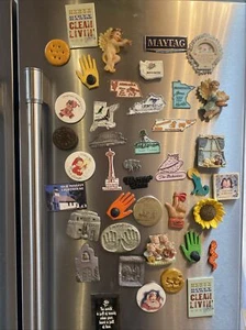 Vintage Refrigerator Magnet Lot Tourist Travel Homemade Animals Rubber Group - Picture 1 of 4