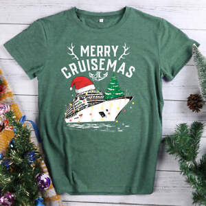 Merry cruisemas funny cruise ship family christmas t shirt-Retro green-XXXL