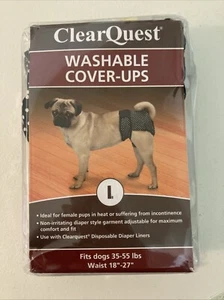 Pañales ClearQuest protectores contra la humedad y las manchas para perros, paquete de 2 grandes - Imagen 1 de 4