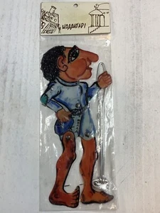 GREEK VTG KARAGIOZIS SHADOW PLAY THEATER PUPPET MOLLAS NEW IN PACKAGE - Picture 1 of 9