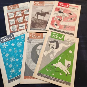 Vintage Lot of 6 Read Magazine 1952 Educational Youth Magazine - Picture 1 of 24