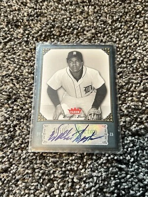 Willie Horton Hologram Name Plate Autographed MLB Trading Card - Image 1 of 2