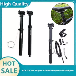 Dropper Post Seatpost 30.9/31.6 mm Bicycle MTB Bike Internal External Routing SE - Picture 1 of 17