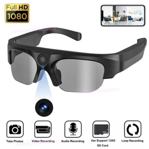 HD 1080P Gafas Cámara Gafas Deportivas Grabadora de Video Gafas Unisex Gafas de Sol - Imagen 1 de 16