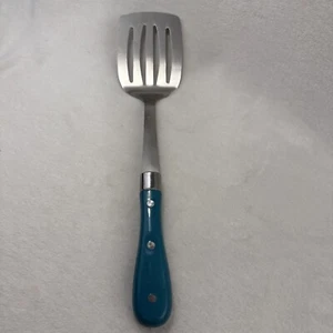 PIONEER WOMAN 14" Spatula Spoon Teal Plastic Handle - Picture 1 of 10