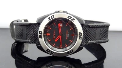 Reloj para hombre Armitron 20/4549 fecha esfera negra y correa - GRAN REGALO Foto 1 de 4