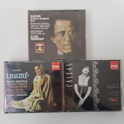EMI Classics Box Set Lot 3 PACK Mahler Tennstedt Lombard Mesple Delibes Callas - Image 1 of 3