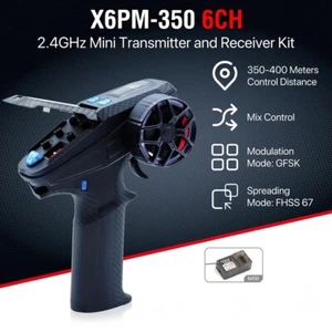 Remote Transmitter DUMBORC X6PM-350 RC with Receiver X6FG w/GYRO 2.4GHZ 6CH - Picture 1 of 20