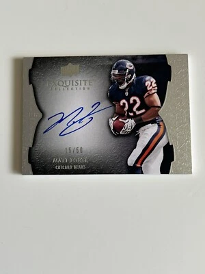 Matt Forte 2009 Upper Deck Exquisite Auto On Card 15/50 - Image 1 of 2