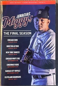 2023 DETROIT TIGERS MIGUEL CABRERA FINAL SEASON LAST GAME PROGRAM GRACIAS MIGGY - Picture 1 of 5