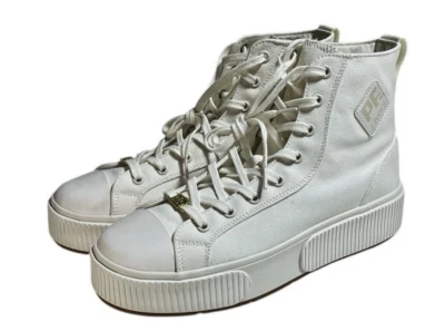 PF Flyers Allston White HI Top Platform Canvas Sneakers Women’s 10.5 - Image 1 of 4
