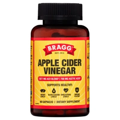 Bragg Apple Cider Vinegar Immune & Weight Management Support 90 Capsules