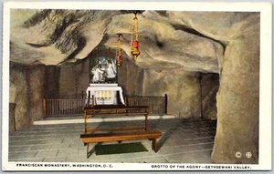 Vintage WB Postcard – Franciscan Monastery – Grotto of the Agony – Washington DC - Picture 1 of 2