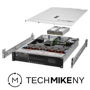 Dell PowerEdge R730 Server 2x E5-2697v3 2.60Ghz 28-Core 128GB H730P Rails - Picture 1 of 5