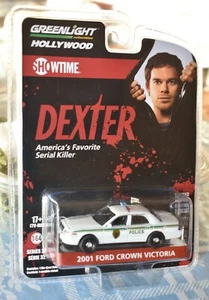 GREENLIGHT 2001 FORD CROWN VICTORIA SERIES 32 SHOWTIME DEXTER NEW - Picture 1 of 5