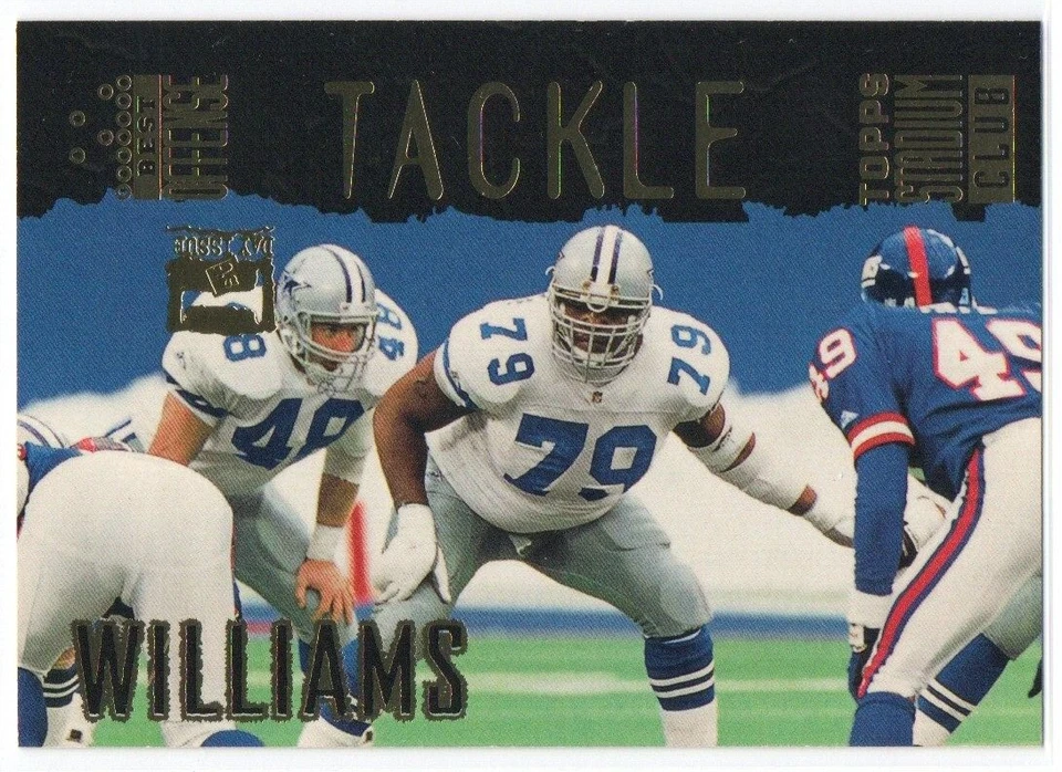 Erik Williams 1994 Stadium Club First Day #102 Dallas Cowboys Daryl Johnston  #3 - Image 1 of 2