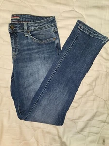 Tommy Hilfiger Womens Midrise Straight Leg Denim Jeans, Blue Medium Wash Size 8R - Picture 1 of 16