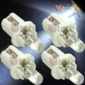 4 LED Lampade T5 B8.5D BIANCO Lampadine Quadro Strumenti Cruscotto Luci Auto - Bild 1 von 2