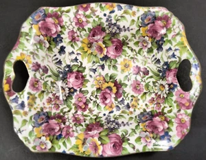 RARE Wright Tyndale & van Roden Inc Summertime Small Handled Dish, England - Picture 1 of 15
