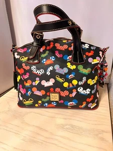 Disney Dooney & Bourke 'I Am Ears' Hat Mickey Pixar Satchel Purse Bag Black EUC - Picture 1 of 11