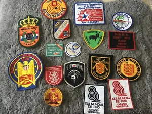 Rare Lot Of Vintage Shooting Cloth Patches From Olympiad Malcolm Cooper Estate - Picture 1 of 14