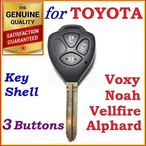 Para Toyota Alphard Vellfire, Voxy, Noah, carcasa de llave remota 3 botones - Imagen 1 de 6