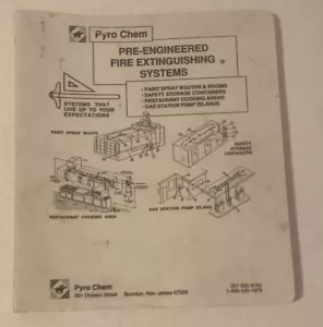 Pyrochem PRE ENGINEERED FIRE EXTINGUISHING SYSTEMS PCL-165,240,350 & 550 Manual - Foto 1 di 6