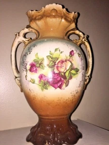 Antike England viktorianische SWEETHEART Rose Queen Elizabeth Vase Urnenglas 12 x 8" - Bild 1 von 12