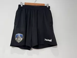 Oldham Athletic AFC Hummel Football Shorts Mens Size Small Black - Picture 1 of 10