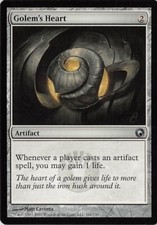 Golem's Heart *PLAYSET* Magic MtG x4 Scars of Mirrodin SP