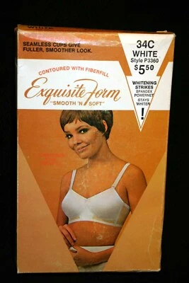 NOS 34C VTG  60s  70s SEAMLESS CUP BRA Smooth'n Soft Exquisite Form P3360 - Image 1 of 4