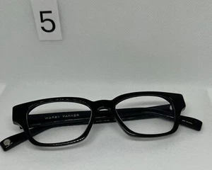 Warby Parker Hutton-100 Eyeglasses – Black Frame 47-17-140 – Unisex Rectangle - Picture 1 of 7