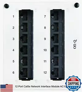 Legrand - OnQ 8 Port Cat 5e Network Interface Module, RJ45 Network Switch, Hi - Picture 1 of 5