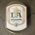 Vintage 1984 LA Lighted Wall Beer Sign Anheuser Busch 12” X 8.5”