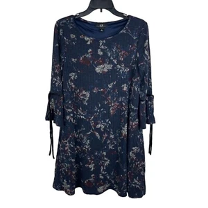 Vestido Pullover AGB Mujer Manga Campana Cuello Redondo Estampado Floral Talla M - Imagen 1 de 9